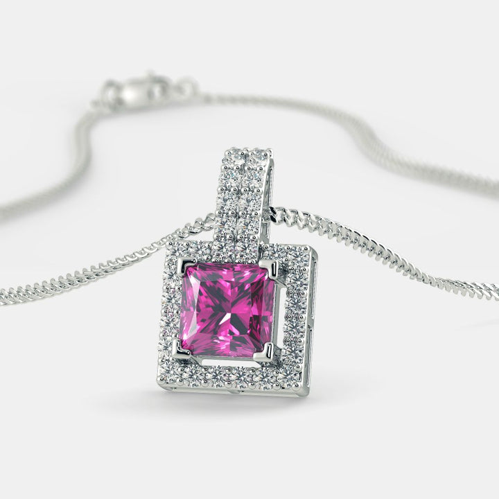 SQUARE SERENA NECKLACE - 925 SILVER