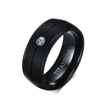 Dark Wink– Black Stainless Steel Ring